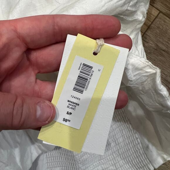 ARITZIA Women's Wilfred Whisper Linen Halter Top Size S In White - Picture 13 of 15